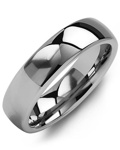 Madani Men’s Classic Polished Tungsten Wedding Ring MGG600TT | Berani ...