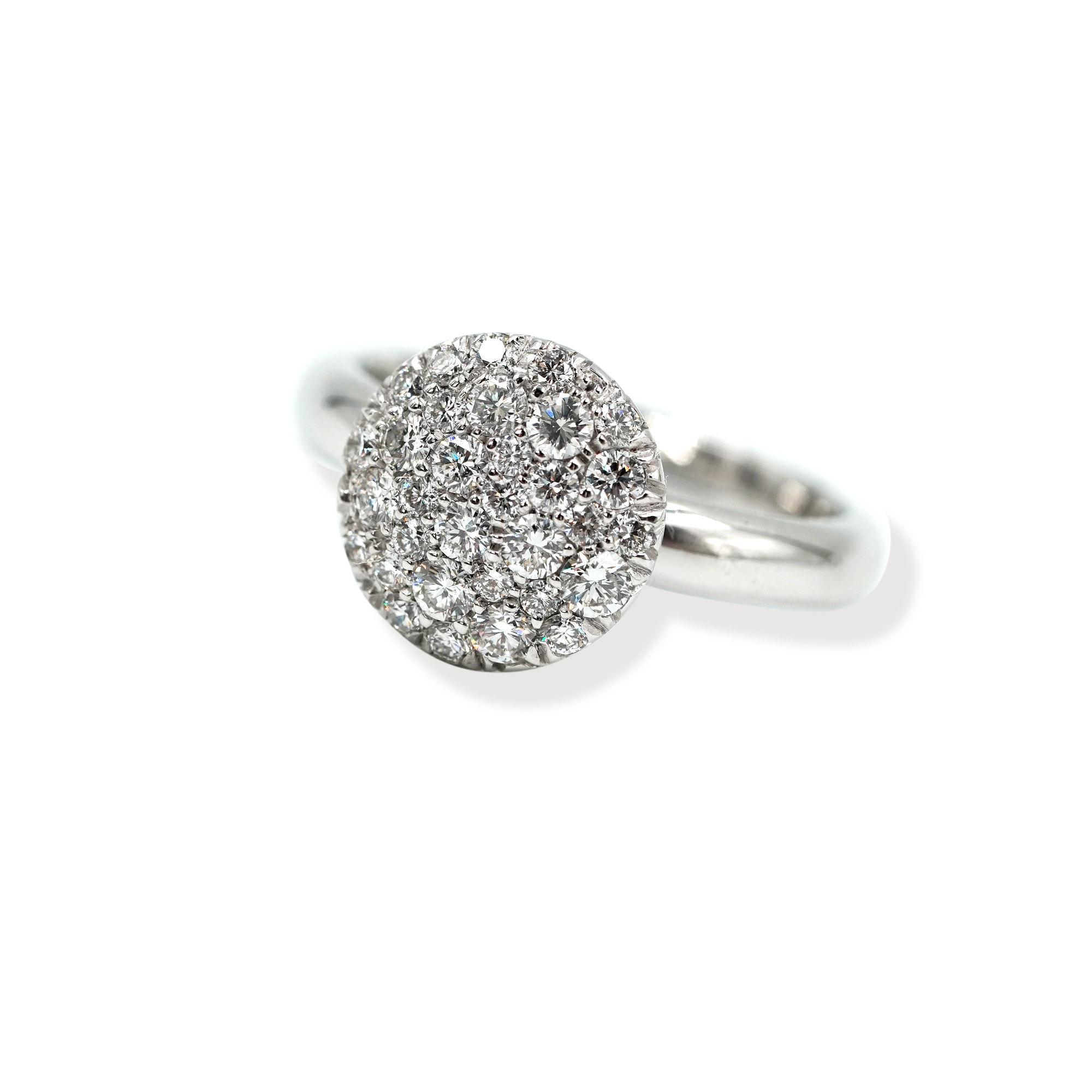 Oval Shaped Pave' Diamond Ring - XO Jewels